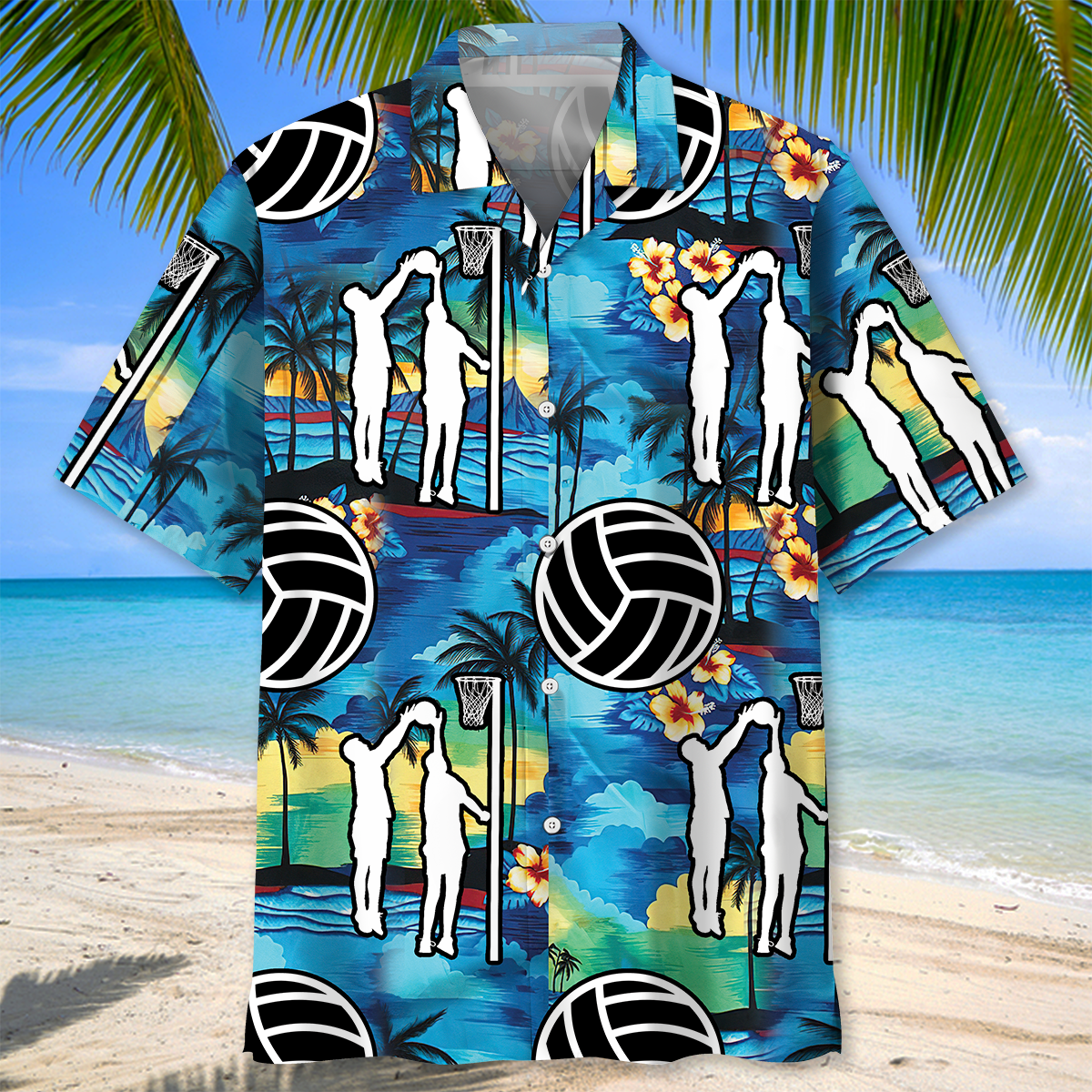 Netball Beach Hawaiian Shirt