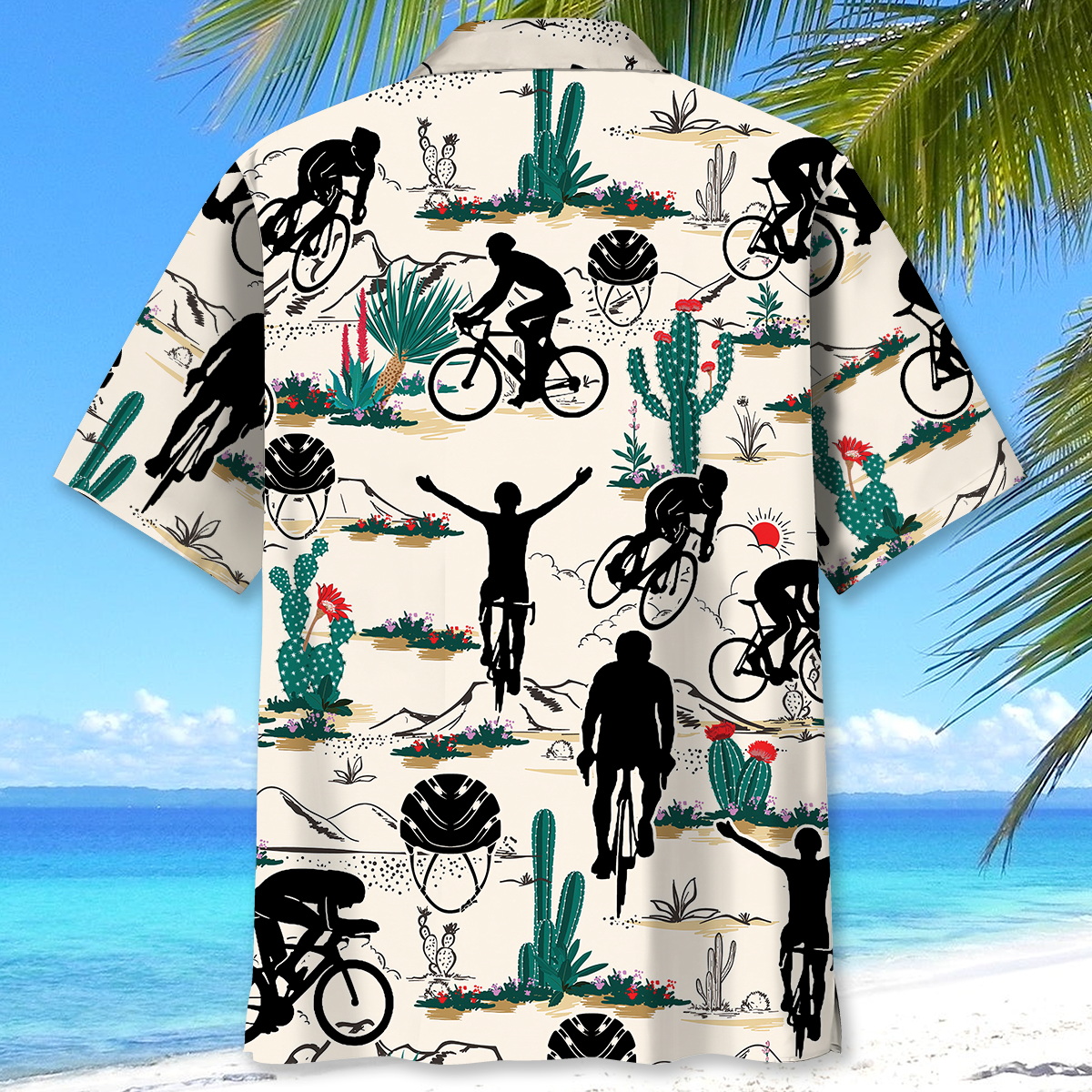Desert Gravel Cycling Hawaiian Shirt