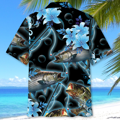 Blue Light Fishing Hawaiian Shirt