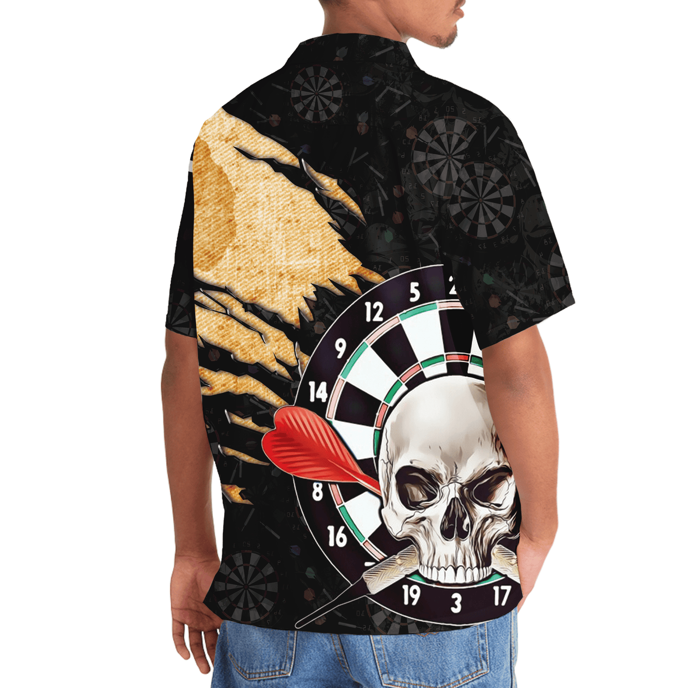 Dart Skull Hawaiian Shirt