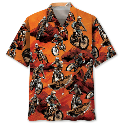 Dirt Mountain Bike Racing Hawaiian Shirt