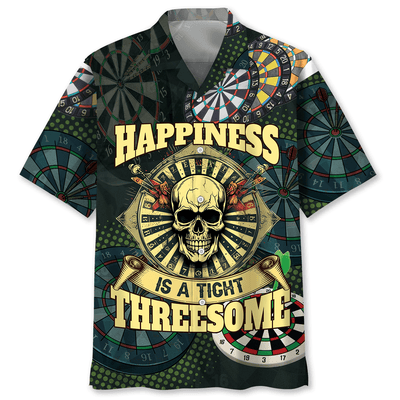 Dart Skull Happiness Hawaiian Shirt