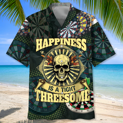Dart Skull Happiness Hawaiian Shirt
