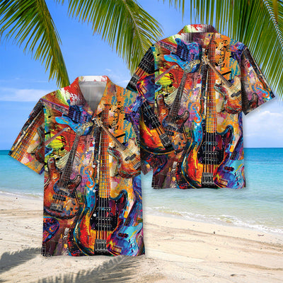 Vintage Guitar Artist Hawaiian Shirt