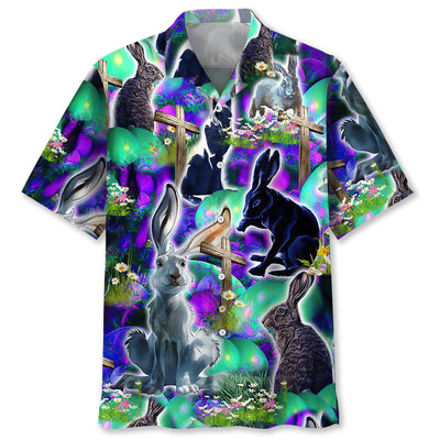 Neon Style Easter Day Hawaiian Shirt