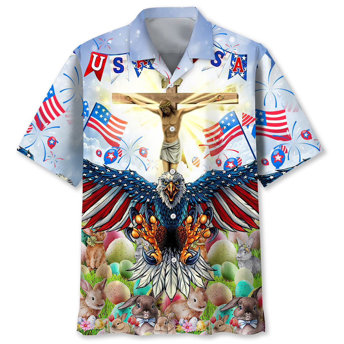 American Easter Day Hawaiian Shirt