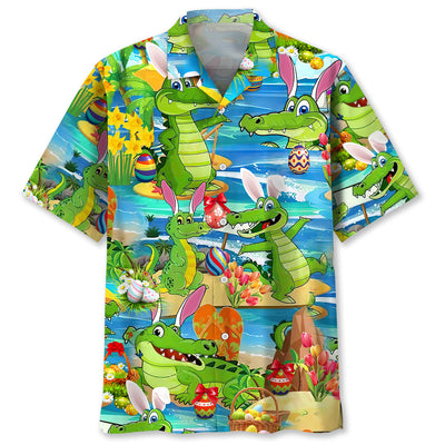Aligator Easter Day Hawaiian Shirt