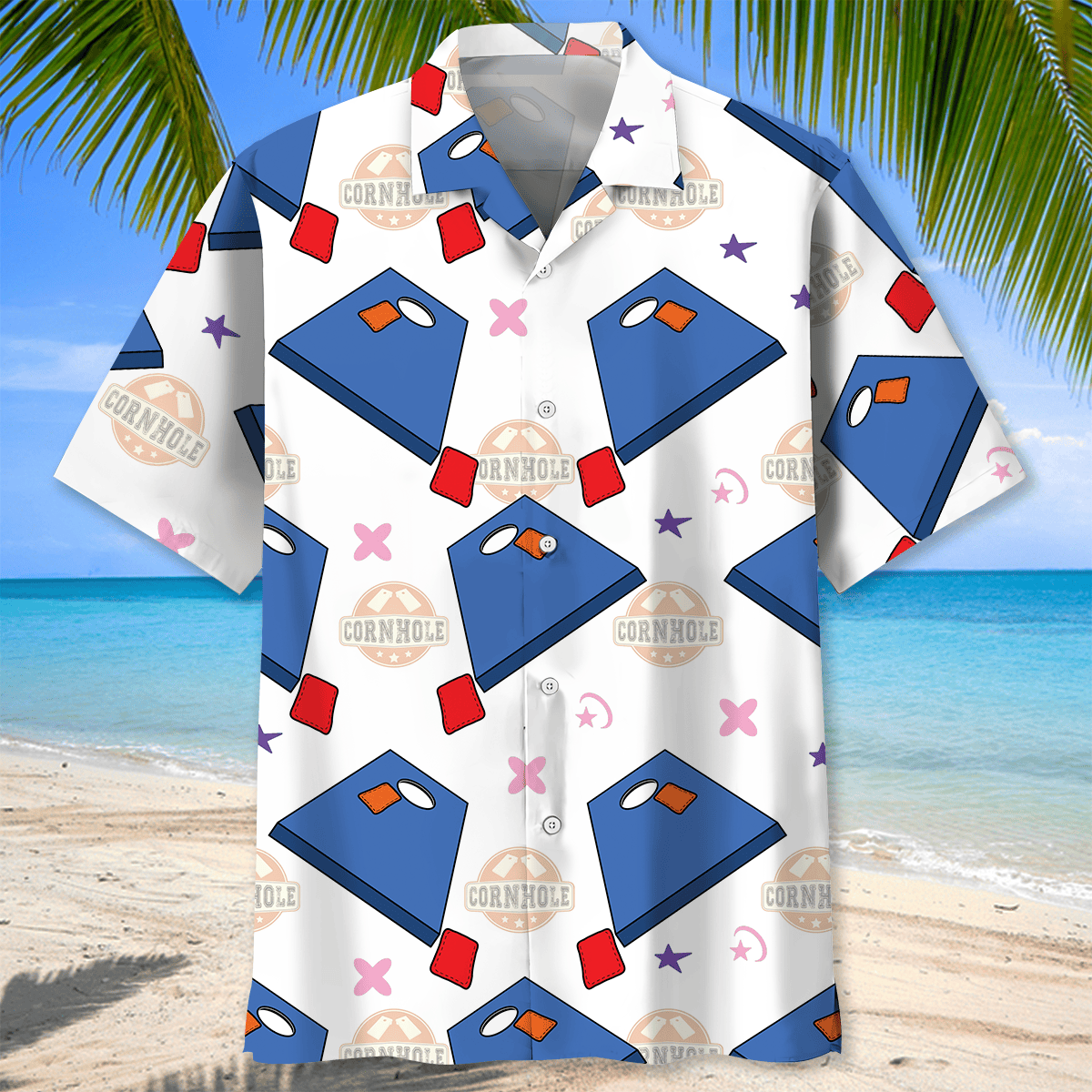 Cornhole Board Hawaiian Shirt