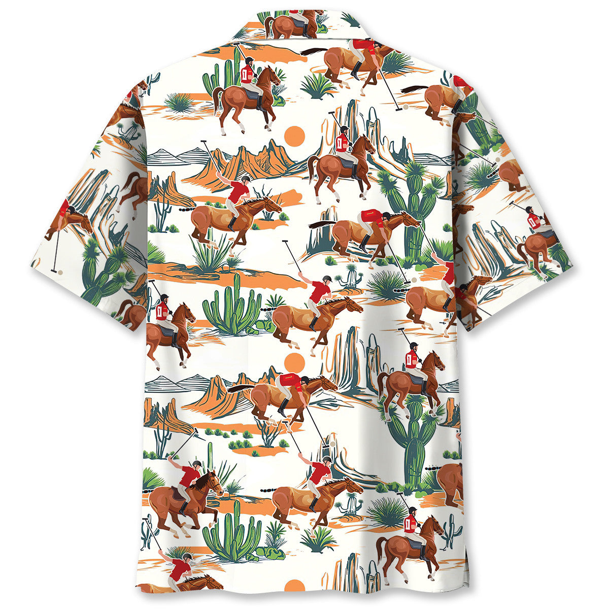 Desert Horse Polo Sport Hawaiian Shirt