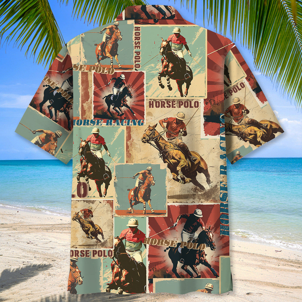 Horse Polo Sport Retro Magazine Hawaiian Shirt