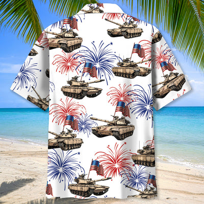 Tropical USA Tank Veteran Hawaiian Shirt