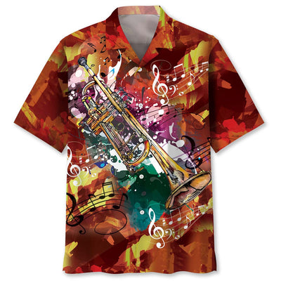 Trumpet Art Hawaiian Shirt