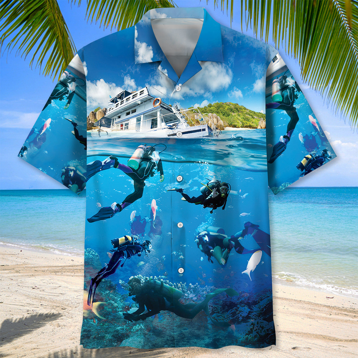 Scuba Diving Cruise Vacation Hawaiian Shirt
