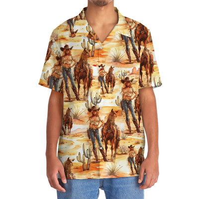 Desert Cowboy Cowgirl Hawaiian Shirt