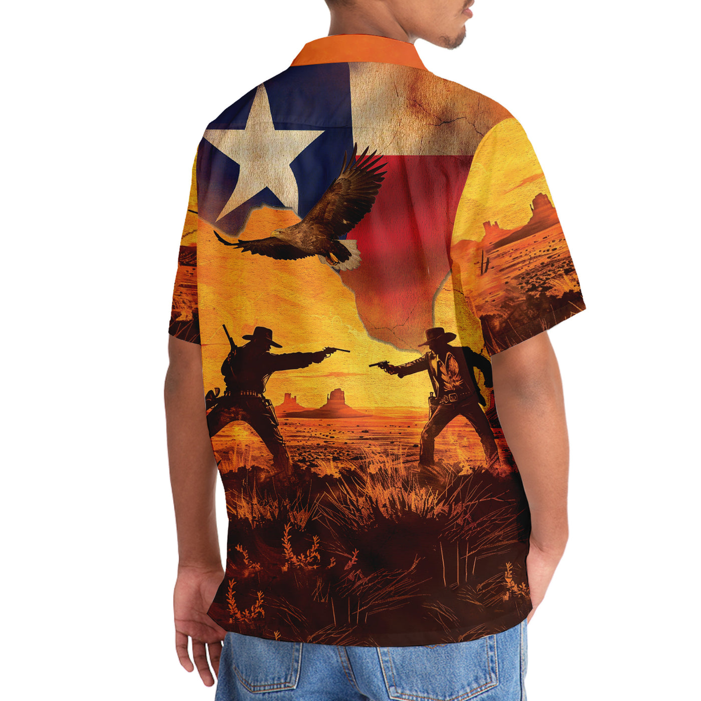 Desert Cowboy Duel Hawaiian Shirt