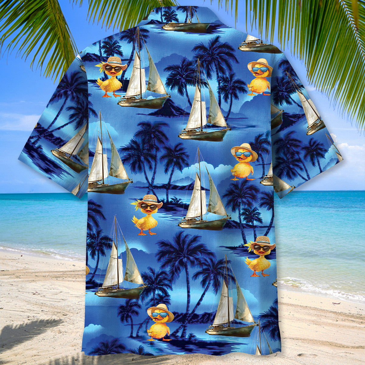 Duck Sailboat Vintage Hawaiian Shirt