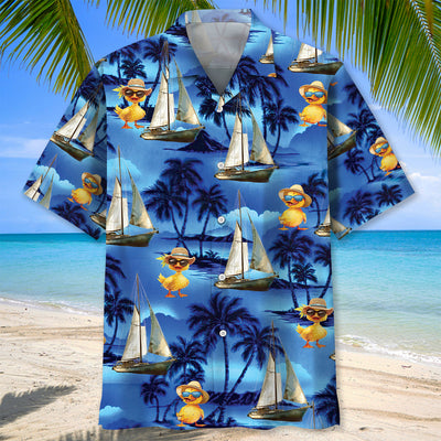 Duck Sailboat Vintage Hawaiian Shirt