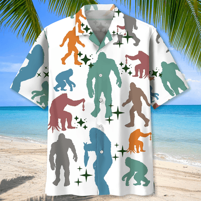 Funny Bigfoot Hawaiian Shirt