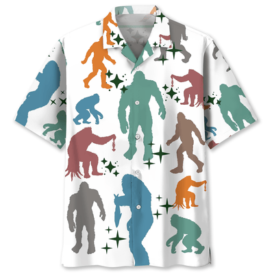 Funny Bigfoot Hawaiian Shirt