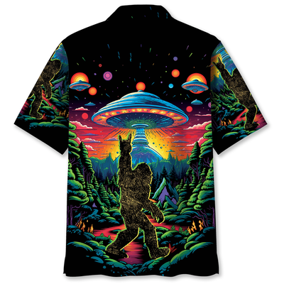 Alien Bigfoot Hawaiian Shirt