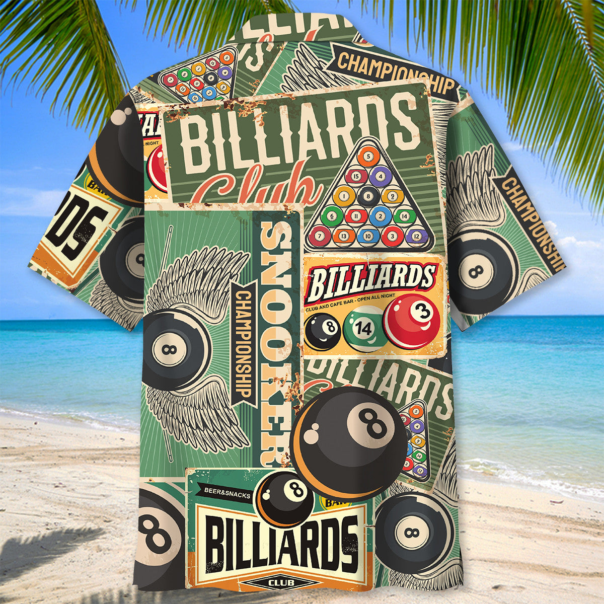 Retro Billiard Hawaiian Shirt