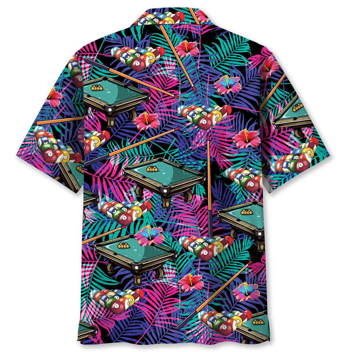 Billiard Tropical Purple Hawaiian Shirt