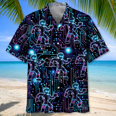 Semiconductor Chip Robot Hawaiian Shirt