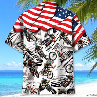 American Mountain Bike Hawaiian Shirt