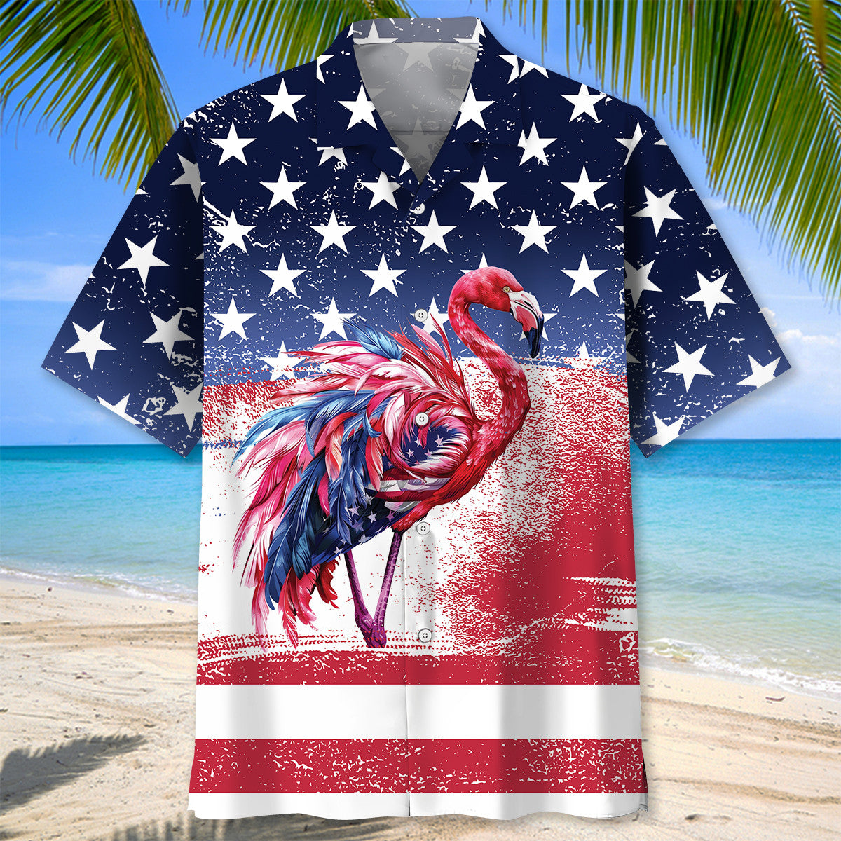 American Flamingo Hawaiian Shirt