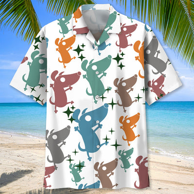 Funny Coward Dog Hawaiian Shirt
