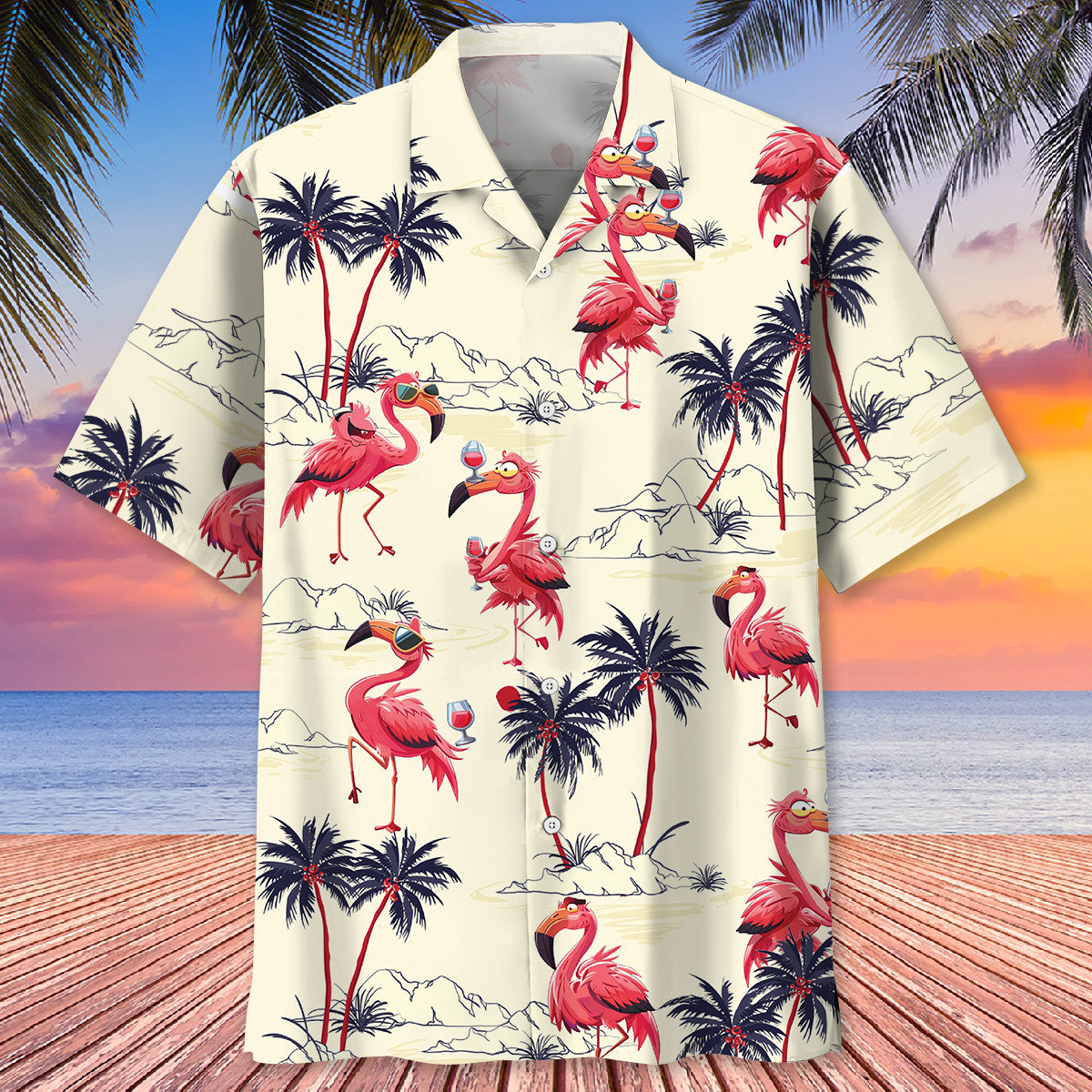 Tropical Flamingo Hawaiian Shirt