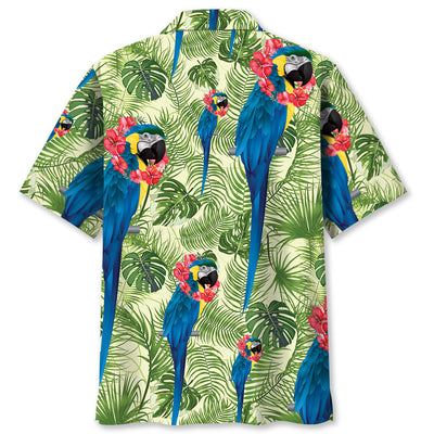 Blue Parrot Tropical Hawaiian Shirt