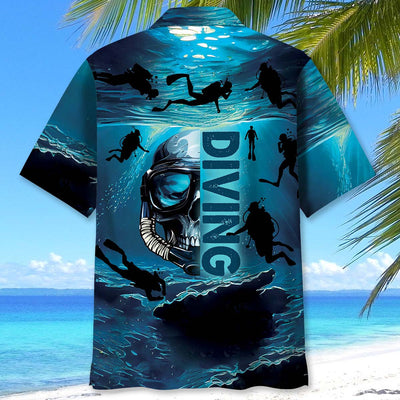 Skull Diving Hawaiian Shirt