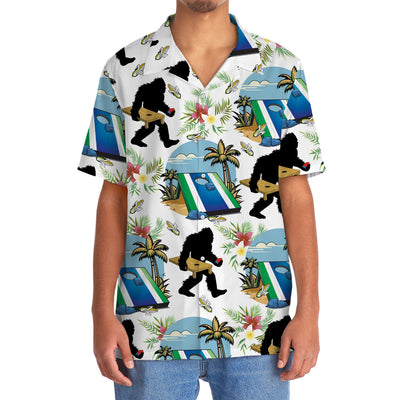 Funny Cornhole Bigfoot Hawaiian Shirt