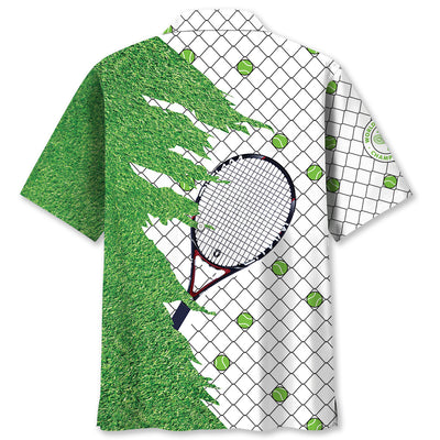 Tennis Green Hawaiian Shirt