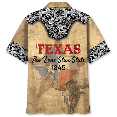 Texas The Lone Star State Pocket Hawaiian Shirt