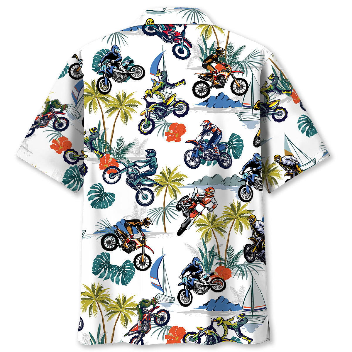 Tropical Motocross Hawaiian Shirt Men