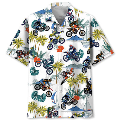 Tropical Motocross Hawaiian Shirt Men