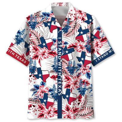 I Stand With Texas Hawaiian Shirt