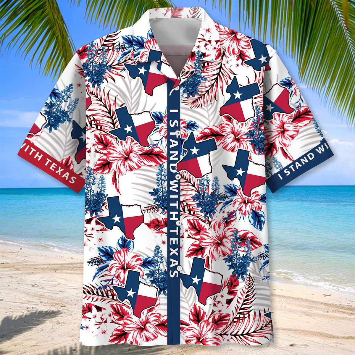 I Stand With Texas Hawaiian Shirt