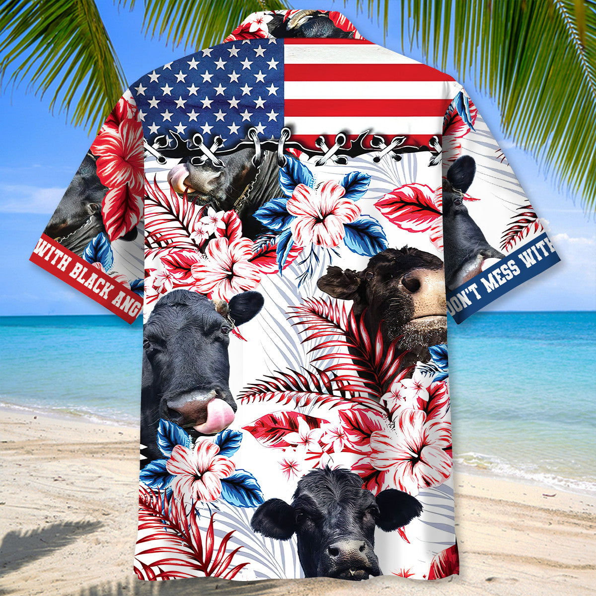 Don't Mess With Black Angus Hawaiian Shirt