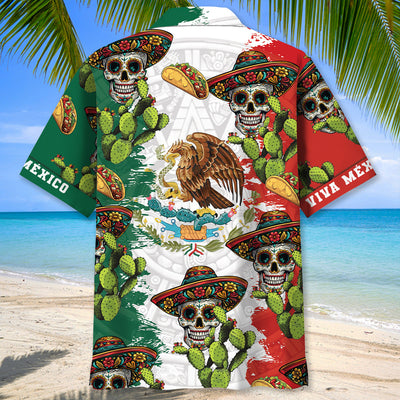 Viva Mexico Skull Hawaiian Shirt