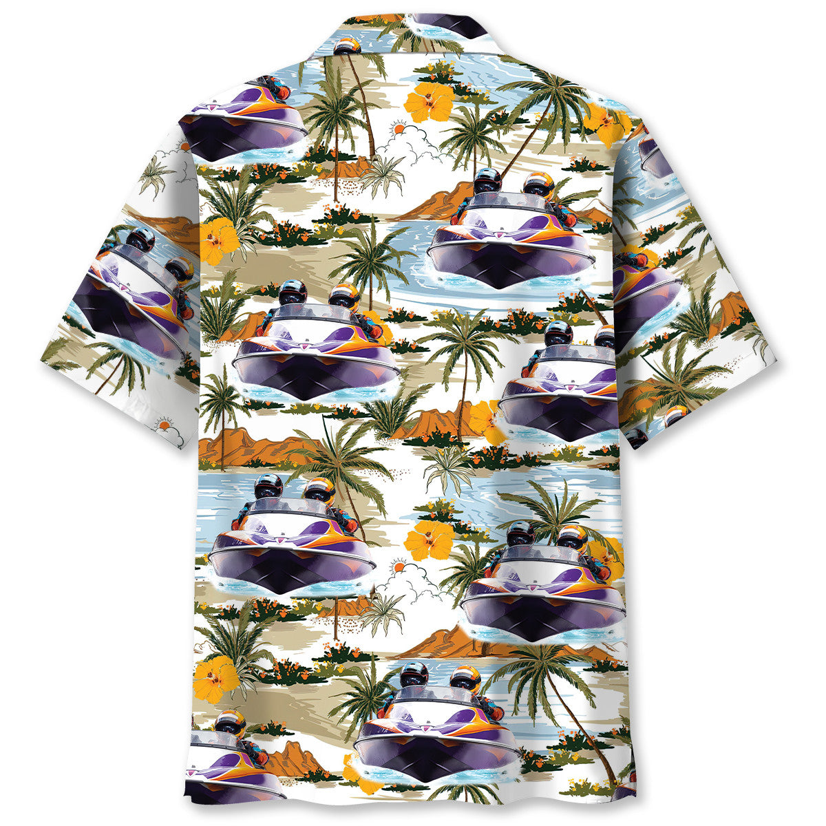 Tropical Power Boat Racing Hawaiian Shirt
