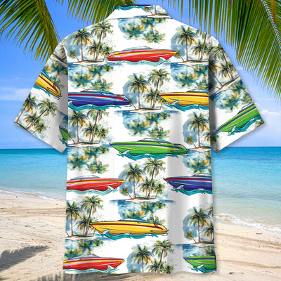 Colorful Power Boat Racing Hawaiian Shirt