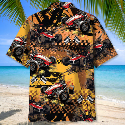 Dirt Track Racing Hawaiian Shirt