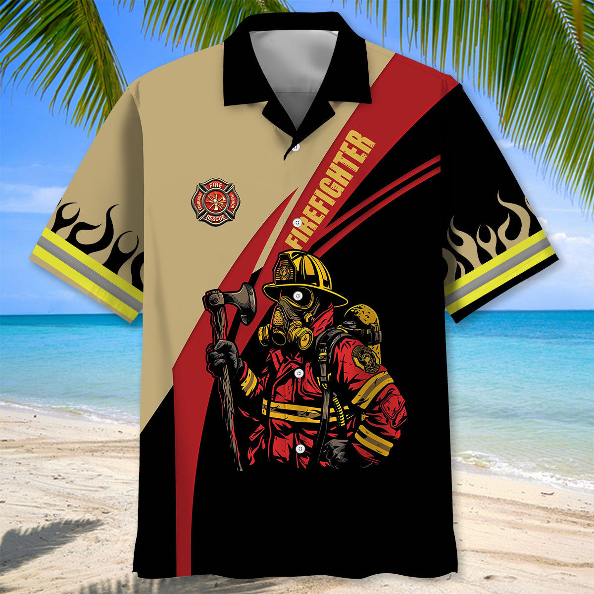 Firefighter Is Awesome Hawaiian Shirt