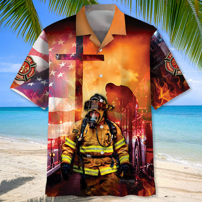 Firefighter Brave Hawaiian Shirt