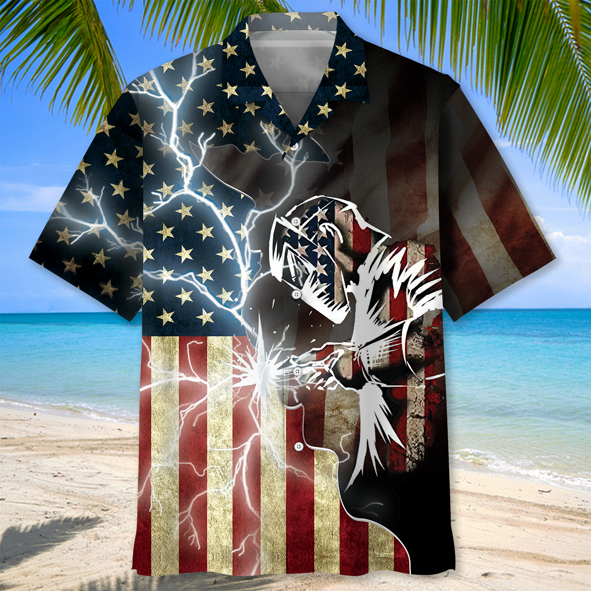 American Welder Proud Hawaiian Shirt