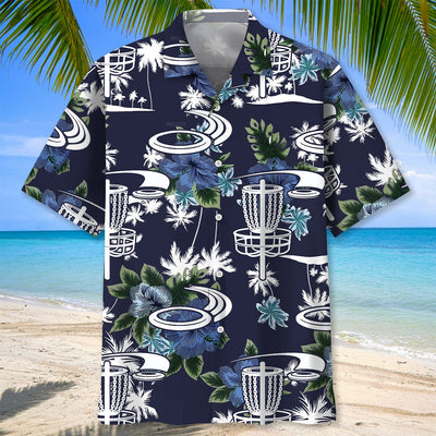 Disc Golf Blue Nature Hawaiian Shirt