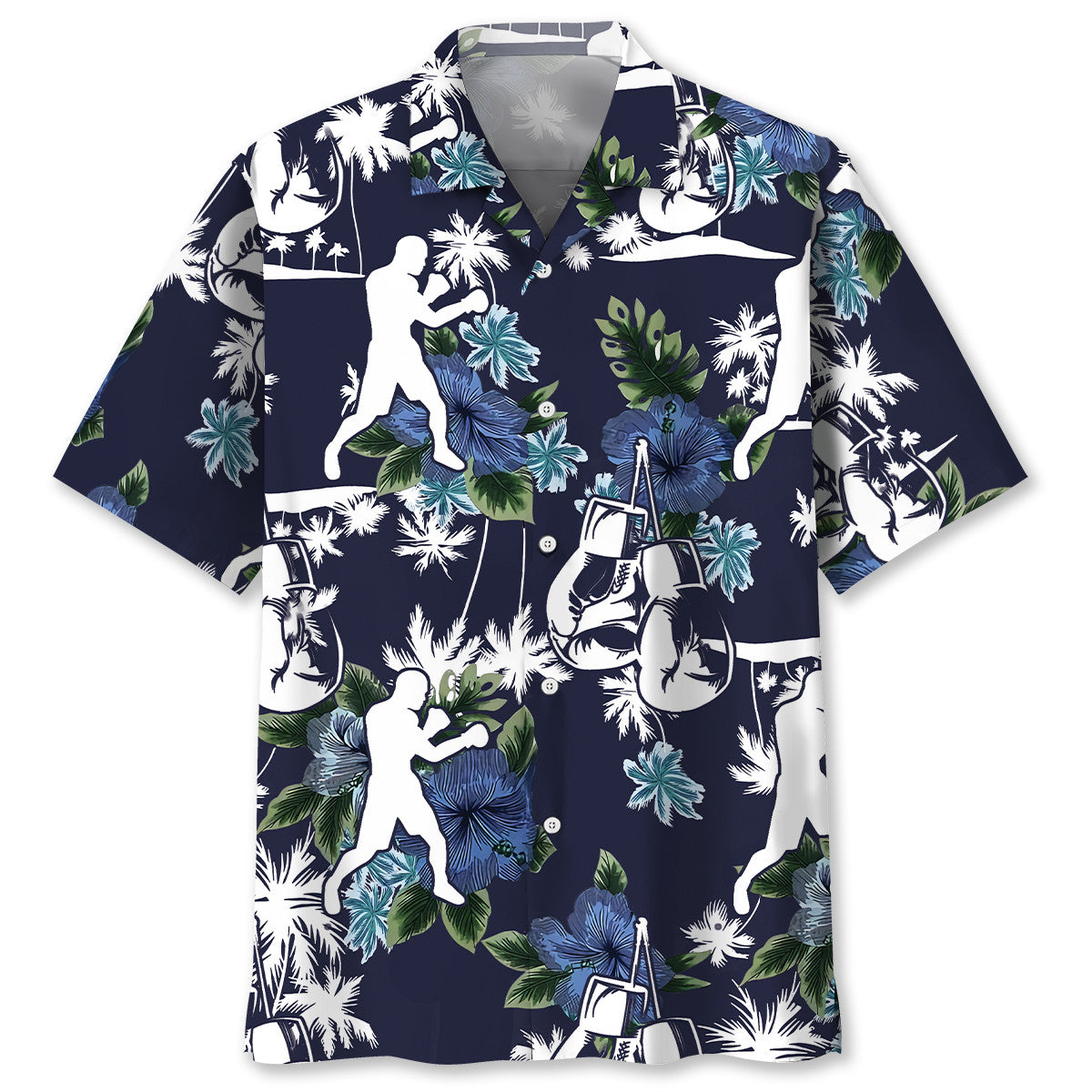Boxing Blue Nature Hawaiian Shirt